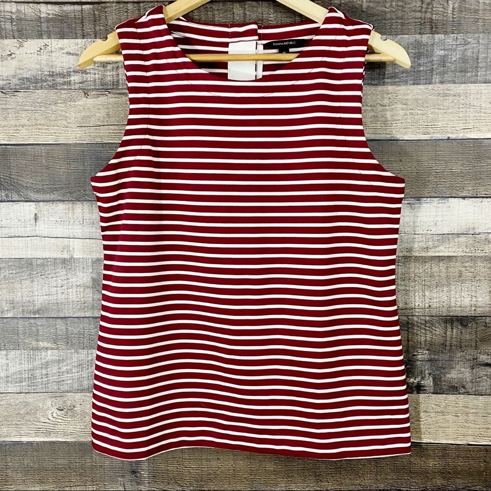Banana Republic Sleeveless Striped Blouse